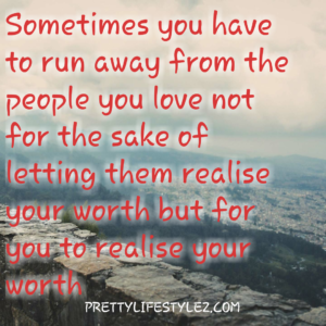reasons why people run away from love