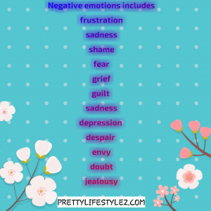 Factors behind negative emotions
