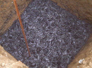 industrial salt and charcoal in earthing