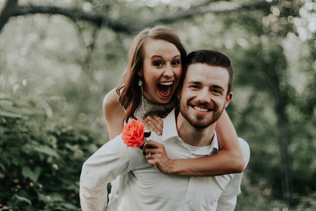 couple smiling