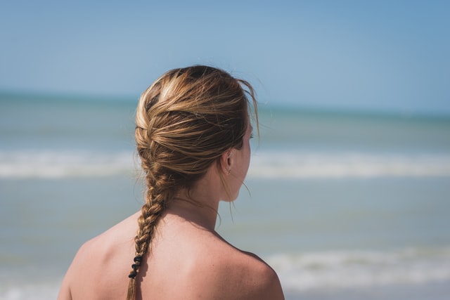 lady on a beach