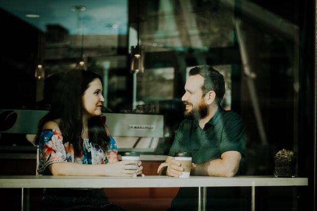 couple talking